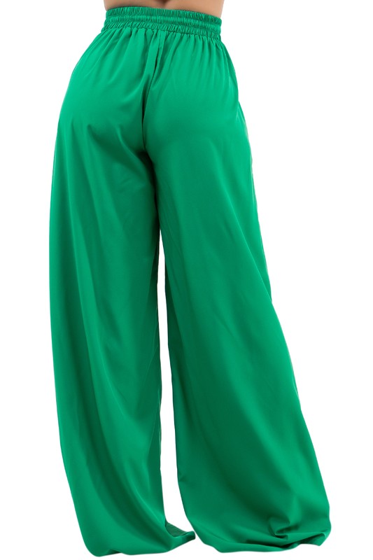DEE DEE CASUAL WIDE LEG PANTS - Body By J'ne