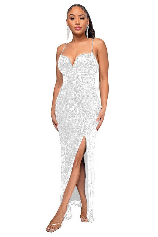 SEQUIN MAXI DRESS - Body By J'ne