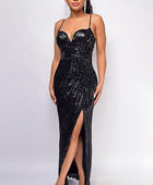 SEQUIN MAXI DRESS