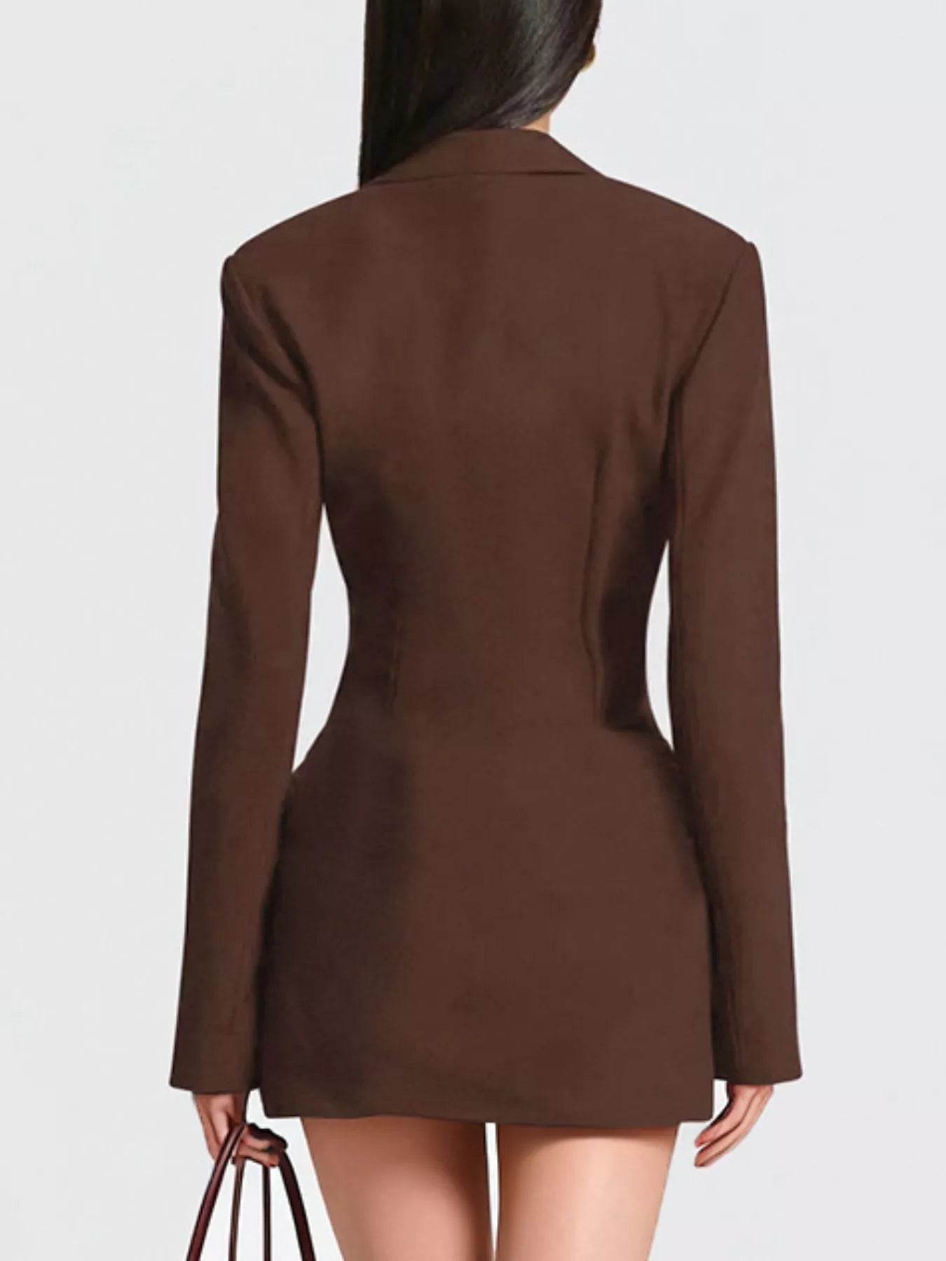 Full Size Blazer-Style Long Sleeve Mini Dress Plus Size Body By J'ne Full Size Blazer-Style Long Sleeve Mini Dress Plus Size Body By J'ne