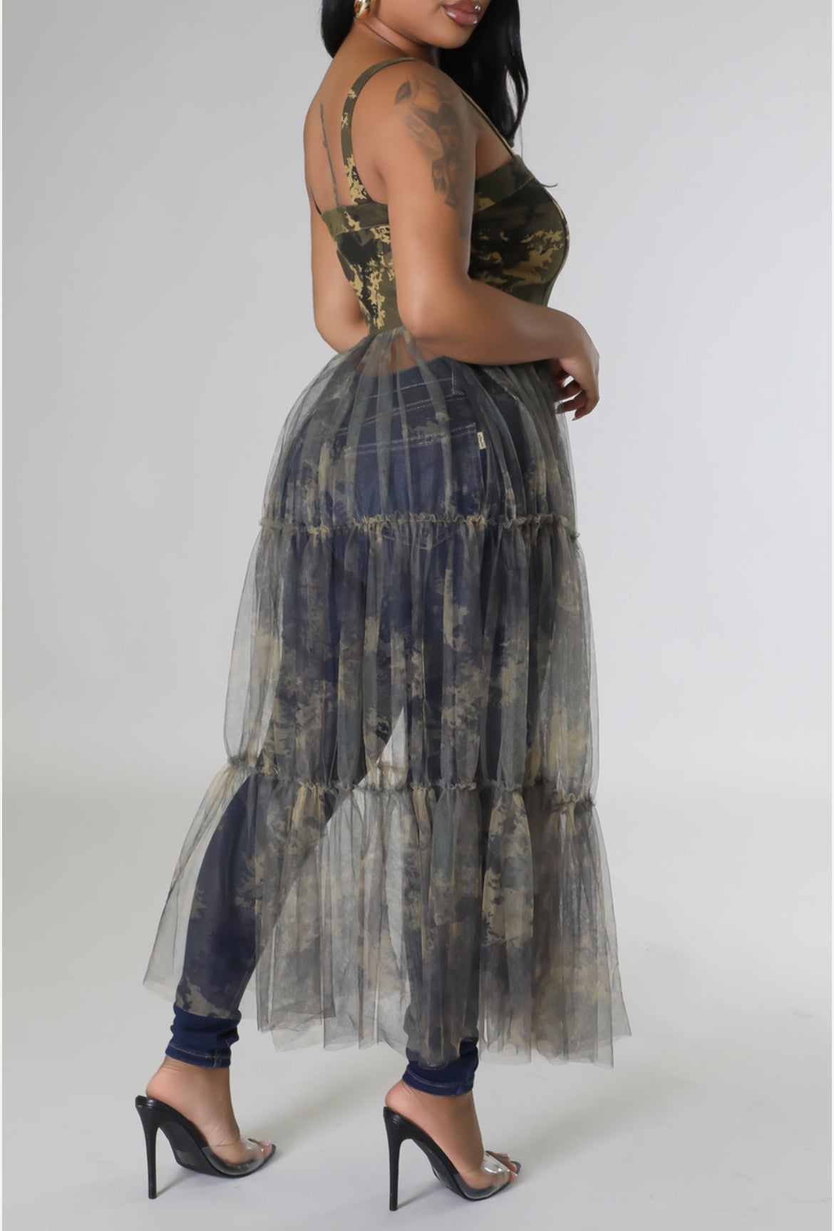 Ruched Tulle Top - Body By J'ne