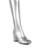 Halara Metallic Pleather Long Boots