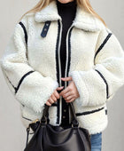 Zip Up Long Sleeve Sherpa Jacket