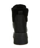 Wellerman Faux Fur Detail Chunky Hiker Boots