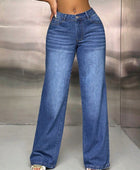 Wide Leg Jeans with Pockets