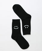 Smiley Face Crew Socks