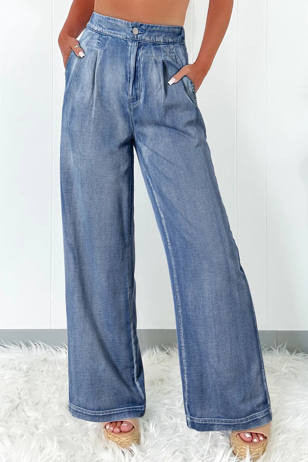 High Waist Wide Leg Jeans - Body By J'ne