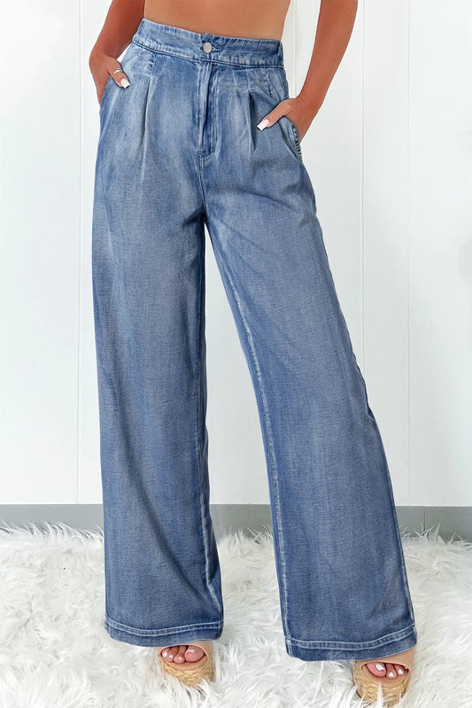 High Waist Wide Leg Jeans - Body By J'ne