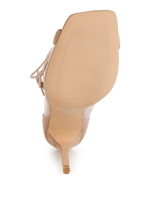 Cabernet Mesh & Microfiber Stiletto Boots - Body By J'ne