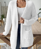 Open Front Long Sleeve Cardigan