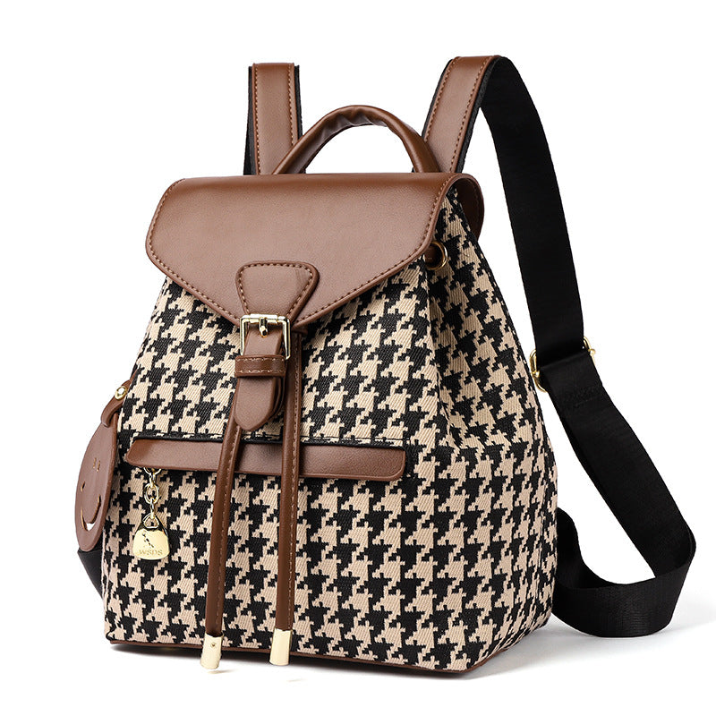 Houndstooth Backpack - Body By J'ne