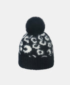 Leopard Hat with Pompom