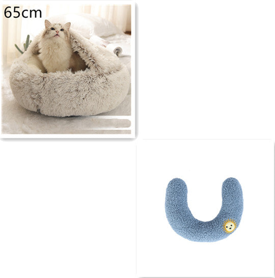 2 In 1 Dog And Cat Plush Bed - Body By J'ne