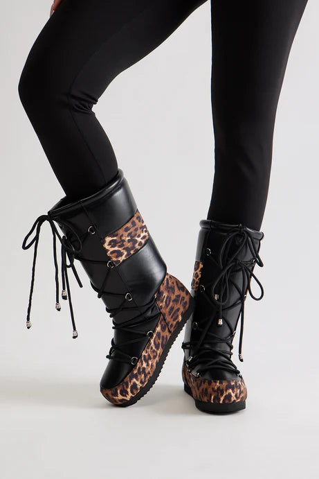 Leopard Snow Boots