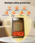 3D Dynamic Flame Bathroom/Bedroom 1500W Portable ECO Electric Heater