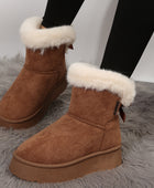 Campfire and Cocoa Bow-Knot Snow Boots - Body By J'ne