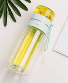 Double Wall Glass Water Bottle With Tea Infuser and Filter - Body By J'ne