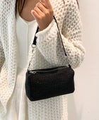 Openwork Crossbody Bag with Removable Strap