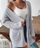 Open Front Long Sleeve Cardigan