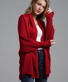 Open Front Batwing Sleeve Cardigan