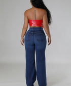 Jade Wide Leg Jean in Dark Denim