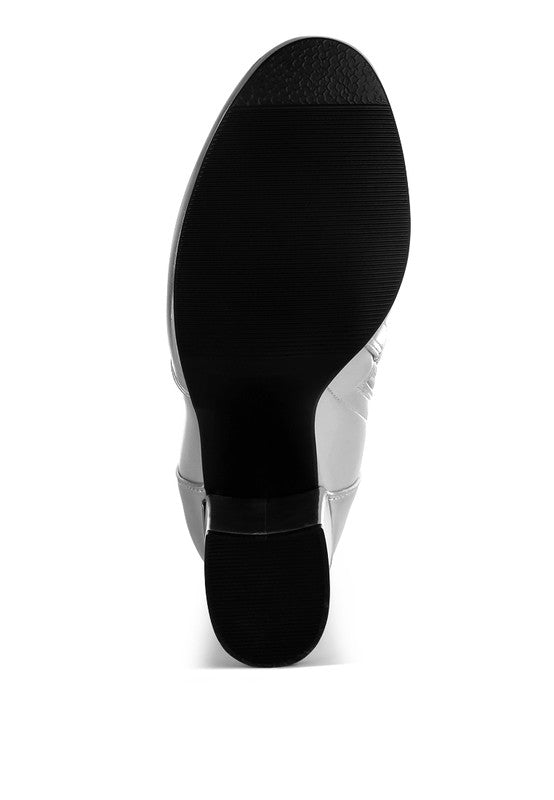 Halara Metallic Pleather Long Boots - Body By J'ne