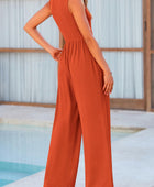 Mock Neck Sleeveless Wide Leg Jumpsuit - Body By J'ne