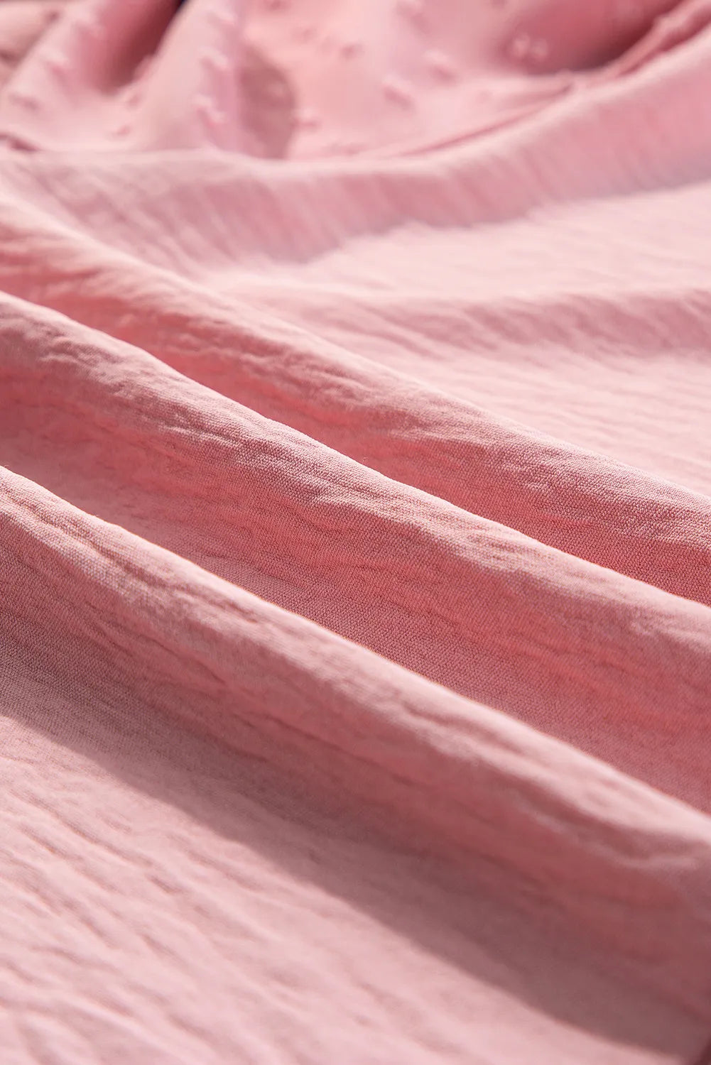 Swiss Dot Mock Neck Balloon Sleeve Blouse - Body By J'ne