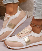 Lace-Up PU Leather Sneakers - Body By J'ne