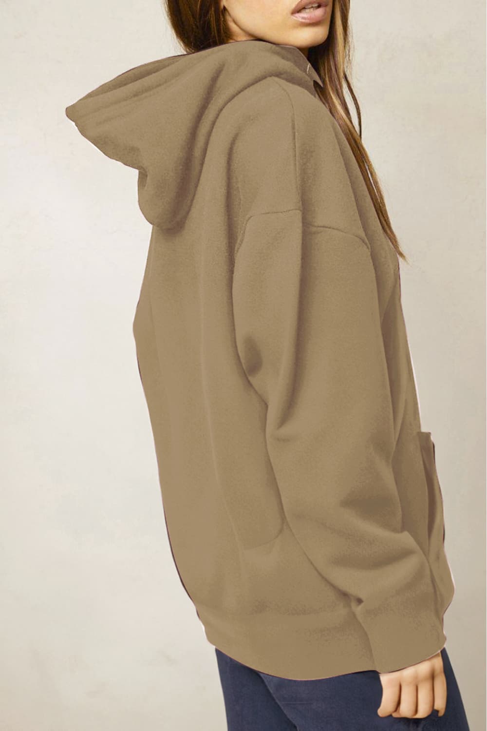 Full Size Dog Paw Slogan Graphic Hoodie - Body By J'ne