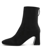 Dimri Square Toe Microfiber Ankle Boots