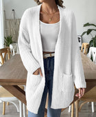 Open Front Long Sleeve Cardigan