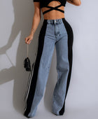 High Waist Straight Leg Trousers