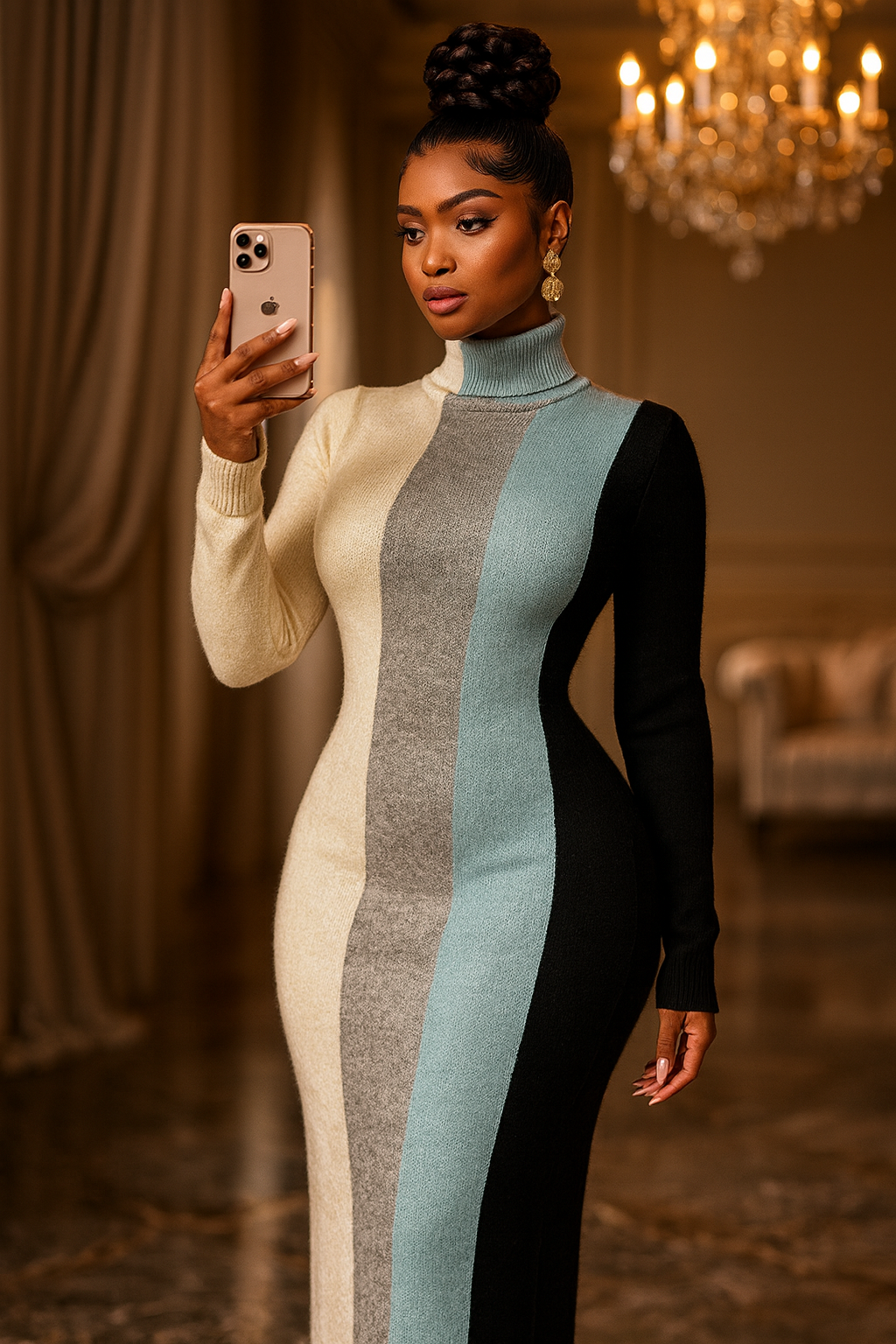 Shadow & Sky Striped Maxi Dress