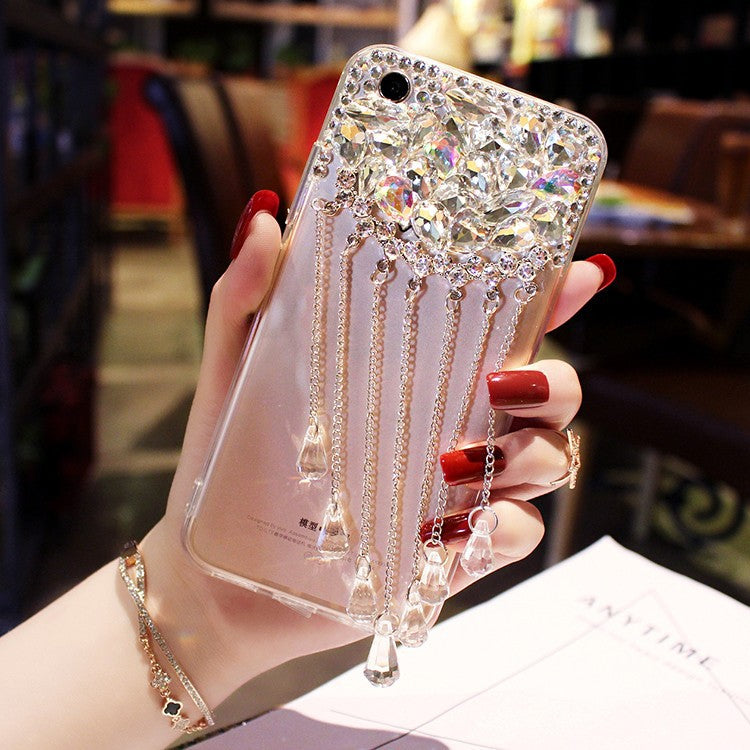 Luxury tassel rhinestone phone case - Body By J'ne