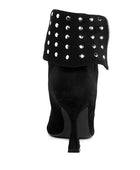 Piccini Stud Embellished Foldover Boots