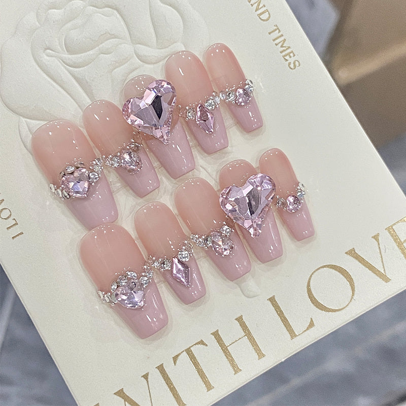 Handmade Princess French Armor Nails