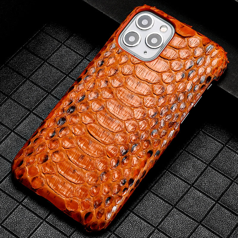 Male Python Leather High-end Luxury Business Phone Case - Body By J'ne