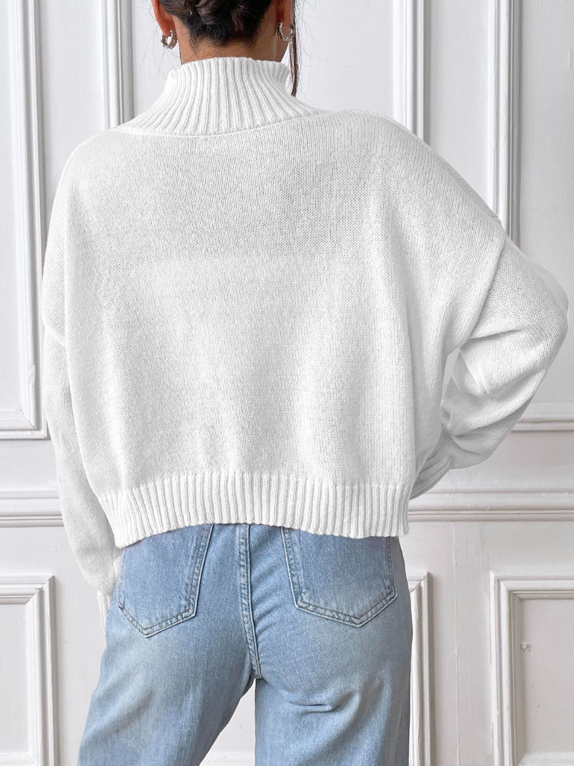 Turtleneck Long Sleeve Sweater - Body By J'ne