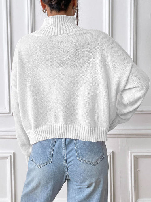Turtleneck Long Sleeve Sweater - Body By J'ne