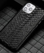 Male Python Leather High-end Luxury Business Phone Case - Body By J'ne