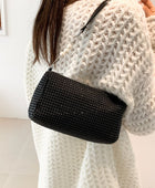 Openwork Crossbody Bag with Removable Strap