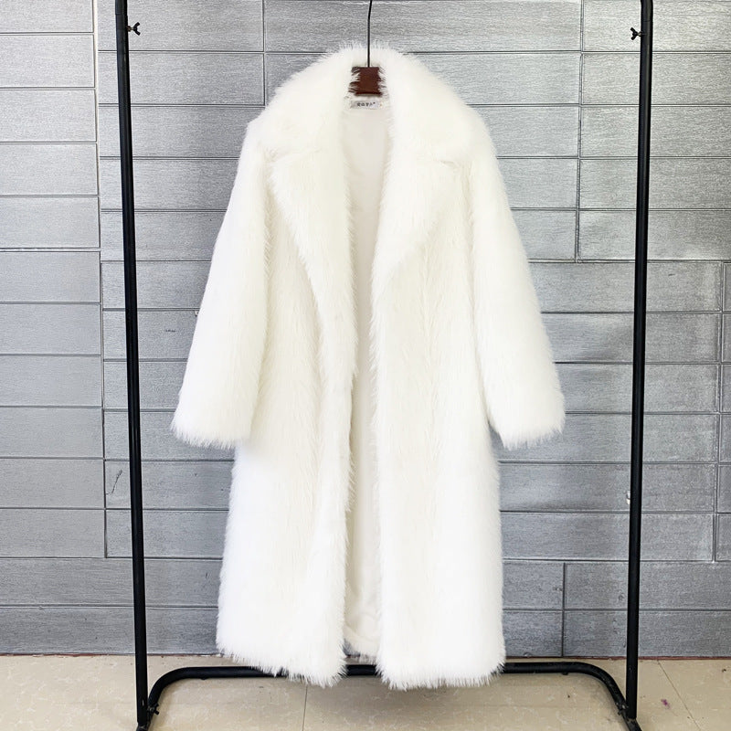 White Halo Faux Fur Coat