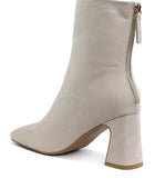 Dimri Square Toe Microfiber Ankle Boots