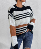 Striped Round Neck Sweater