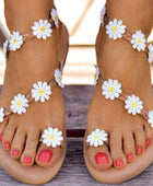 Daisy Open Toe Flat Sandals - Body By J'ne