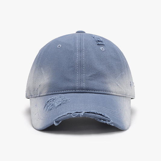 Distressed Adjustable Cotton Hat - Body By J'ne