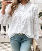 Devine Frill Round Neck Long Sleeve Shirt