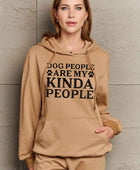 Full Size Dog Paw Slogan Graphic Hoodie