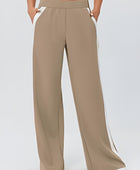 Side Striped Wide Leg Pants